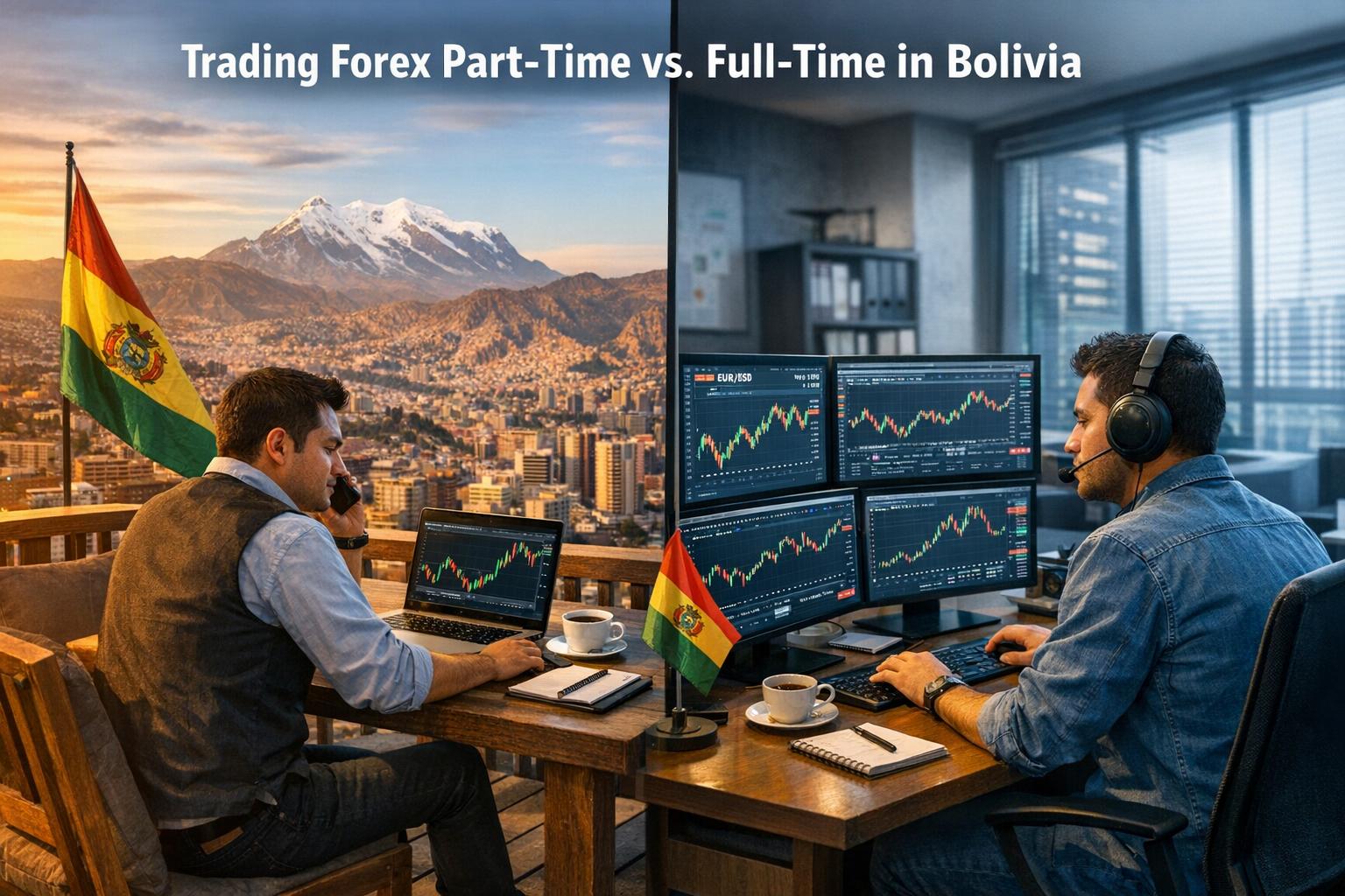 Trading Forex Part-Time vs. Full-Time in Bolivia